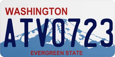 WA license plate ATV0723
