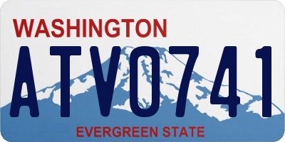 WA license plate ATV0741