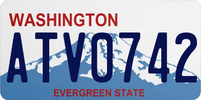 WA license plate ATV0742