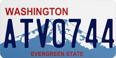 WA license plate ATV0744