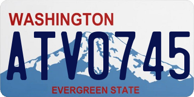 WA license plate ATV0745