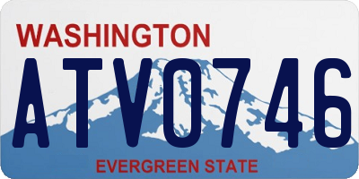 WA license plate ATV0746