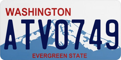 WA license plate ATV0749
