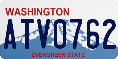WA license plate ATV0762