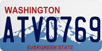 WA license plate ATV0769