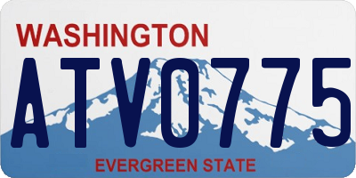 WA license plate ATV0775