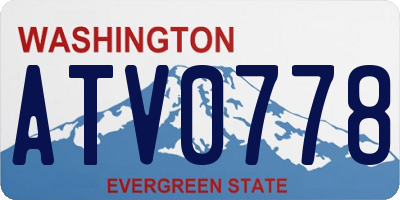 WA license plate ATV0778