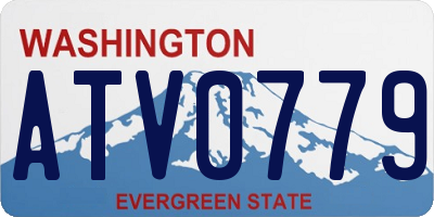 WA license plate ATV0779