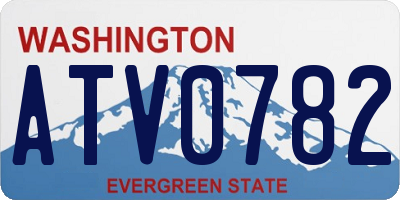 WA license plate ATV0782