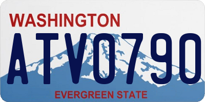 WA license plate ATV0790