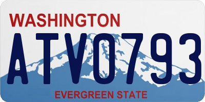 WA license plate ATV0793