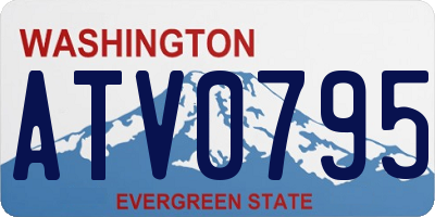 WA license plate ATV0795