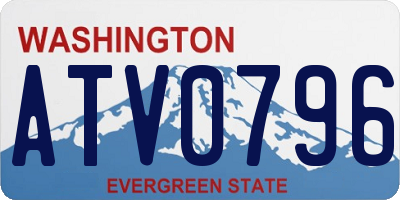 WA license plate ATV0796