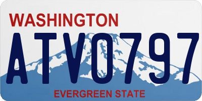 WA license plate ATV0797