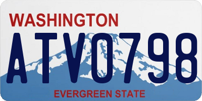 WA license plate ATV0798