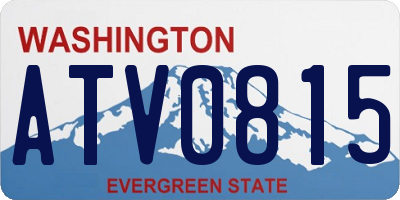 WA license plate ATV0815
