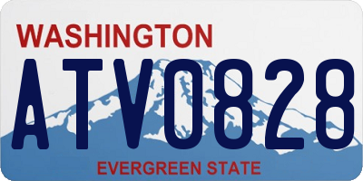 WA license plate ATV0828
