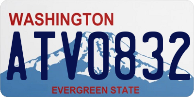 WA license plate ATV0832
