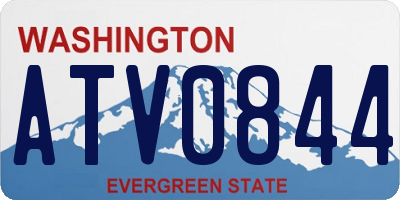 WA license plate ATV0844