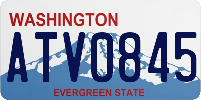 WA license plate ATV0845