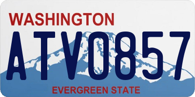 WA license plate ATV0857