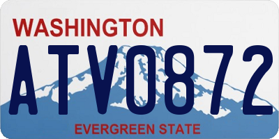 WA license plate ATV0872