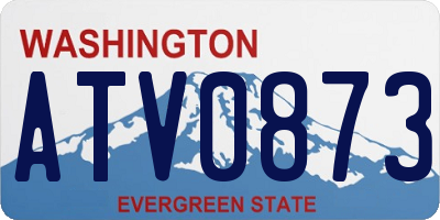 WA license plate ATV0873
