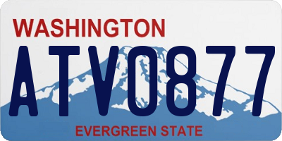 WA license plate ATV0877