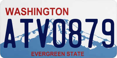 WA license plate ATV0879