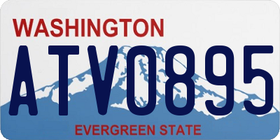 WA license plate ATV0895