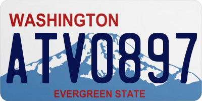 WA license plate ATV0897