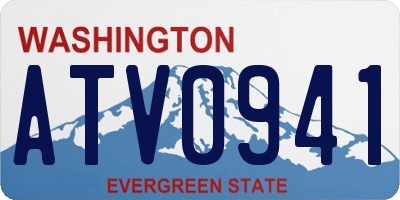 WA license plate ATV0941