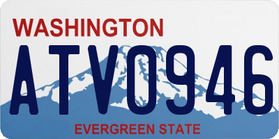 WA license plate ATV0946