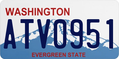 WA license plate ATV0951