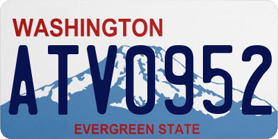 WA license plate ATV0952