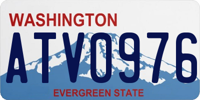 WA license plate ATV0976