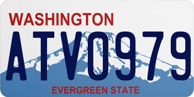 WA license plate ATV0979