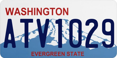 WA license plate ATV1029
