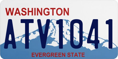 WA license plate ATV1041