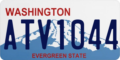 WA license plate ATV1044