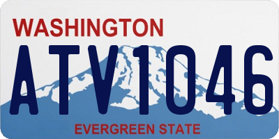 WA license plate ATV1046