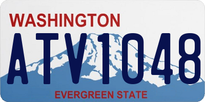 WA license plate ATV1048