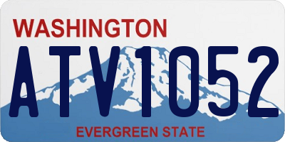 WA license plate ATV1052