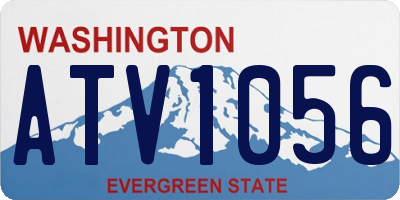 WA license plate ATV1056