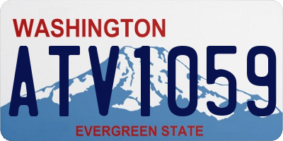 WA license plate ATV1059