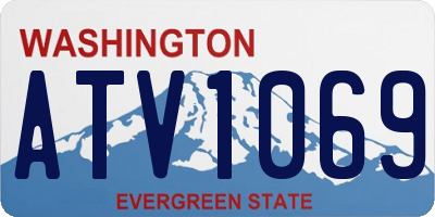 WA license plate ATV1069