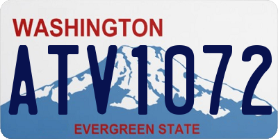 WA license plate ATV1072