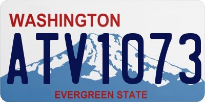 WA license plate ATV1073
