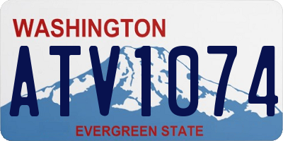 WA license plate ATV1074
