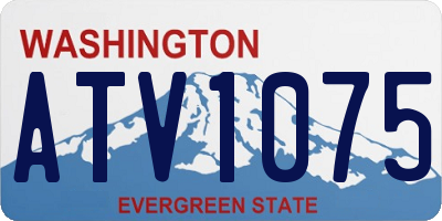 WA license plate ATV1075